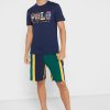 Lacivert Erkek Ralph Lauren Logolu Yuvarlak Yaka Tişörtler