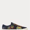 Lacivert Erkek Ralph Lauren Nelson Logo-Yamalı Twill Spor Ayakkabı Lacivert Erkek Ralph Lauren Nelson Logo-Yamalı Twill Spor Ayakkabı
