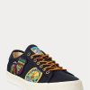 Lacivert Erkek Ralph Lauren Nelson Logo-Yamalı Twill Spor Ayakkabı Lacivert Erkek Ralph Lauren Nelson Logo-Yamalı Twill Spor Ayakkabı