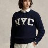 Lacivert Erkek Ralph Lauren Nyc Yuvarlak Yaka Kazak Lacivert Erkek Ralph Lauren Nyc Yuvarlak Yaka Kazak