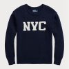 Lacivert Erkek Ralph Lauren Nyc Yuvarlak Yaka Kazak Lacivert Erkek Ralph Lauren Nyc Yuvarlak Yaka Kazak