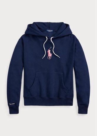 Lacivert Erkek Ralph Lauren Pembe PonyPembe Pony Polar Kapüşonlu Üst