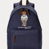Lacivert Erkek Ralph Lauren Polo Bear Kanvas Sırt Çantaları