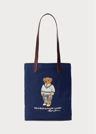 Lacivert Erkek Ralph Lauren Polo Bear Twill Çapraz Çantalar