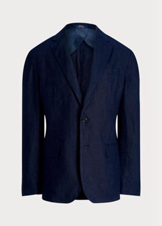 Lacivert Erkek Ralph Lauren Polo Yumuşak Keten Takım Elbise Blazerları Lacivert Erkek Ralph Lauren Polo Yumuşak Keten Takım Elbise Blazerları