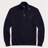Siyah Erkek Ralph Lauren Örgülü Pamuklu Çeyrek Fermuarlı Kazak Siyah Erkek Ralph Lauren Örgülü Pamuklu Çeyrek Fermuarlı Kazak