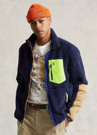 Lacivert Erkek Ralph Lauren Rüzgar Engelleyici Hibrit Ceketler