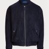Lacivert Erkek Ralph Lauren Süet Bomber Ceketler Lacivert Erkek Ralph Lauren Süet Bomber Ceketler