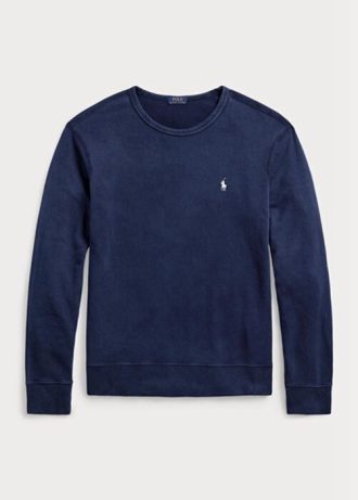 Lacivert Erkek Ralph Lauren Spa Havlu Sweatshirt
