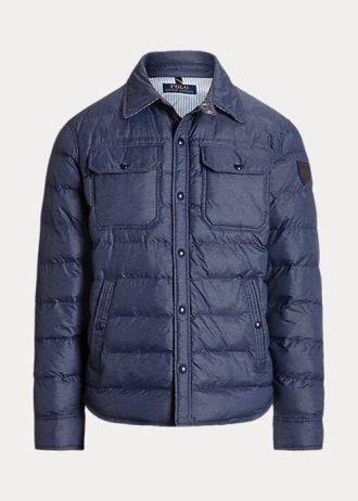 Lacivert Erkek Ralph Lauren Su Geçirmez Ceketler