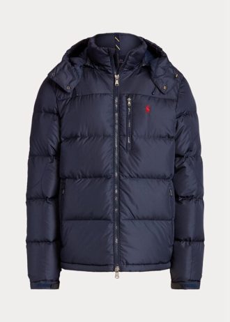 Lacivert Erkek Ralph Lauren Su Geçirmez Kaz Tüyü Montlar