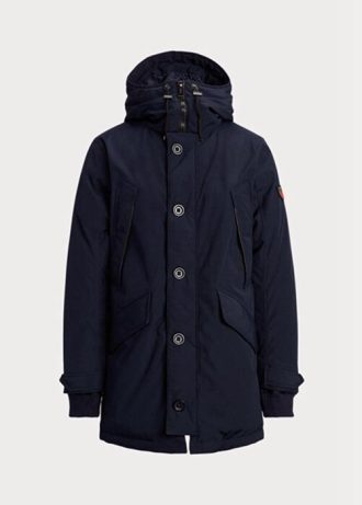 Lacivert Erkek Ralph Lauren Su Geçirmez Parka Ceketleri