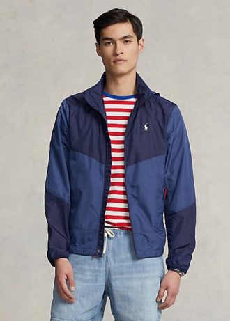 Lacivert Erkek Ralph Lauren Su Geçirmez Ripstop Ceketler