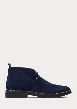 Lacivert Erkek Ralph Lauren Talan Süet Chukka Botlar