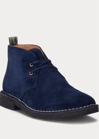 Lacivert Erkek Ralph Lauren Talan Süet Chukka Botlar