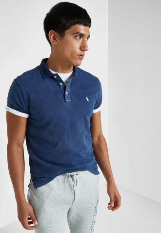 Lacivert Erkek Ralph Lauren Temel Polo Tişörtleri