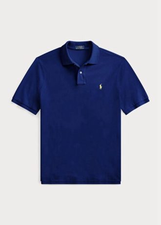 Lacivert Erkek Ralph Lauren Özel Slim Fit File Polo Tişörtler