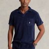 Lacivert Erkek Ralph Lauren Özel Slim Fit Havlu Polo Gömlekleri Lacivert Erkek Ralph Lauren Özel Slim Fit Havlu Polo Gömlekleri