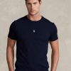 Lacivert Erkek Ralph Lauren Özel Slim Fit Yuvarlak Yaka Tişörtler Lacivert Erkek Ralph Lauren Özel Slim Fit Yuvarlak Yaka Tişörtler