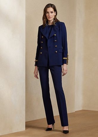 Lacivert Kadın Ralph Lauren Alandra Streç Yün Pantolon