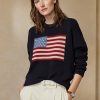 Lacivert Kadın Ralph Lauren Bayrak Kaşmir Yuvarlak Yaka Kazaklar Lacivert Kadın Ralph Lauren Bayrak Kaşmir Yuvarlak Yaka Kazaklar