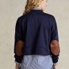 Lacivert Kadın Ralph Lauren Boxy Süet-Yamalı Fransız Havlu Sweatshirt Lacivert Kadın Ralph Lauren Boxy Süet-Yamalı Fransız Havlu Sweatshirt
