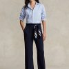 Lacivert Kadın Ralph Lauren Cady Geniş Paça Pantolon