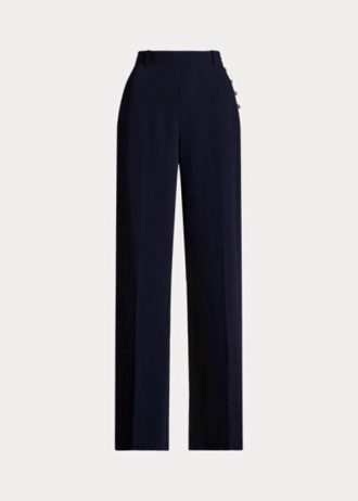 Lacivert Kadın Ralph Lauren Cady Geniş Paça Pantolon