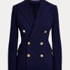 Lacivert Kadın Ralph Lauren Camden Yün Krep Ceketler Lacivert Kadın Ralph Lauren Camden Yün Krep Ceketler
