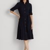 Lacivert Kadın Ralph Lauren Fit-and-Flaredress Elbise Lacivert Kadın Ralph Lauren Fit-and-Flaredress Elbise