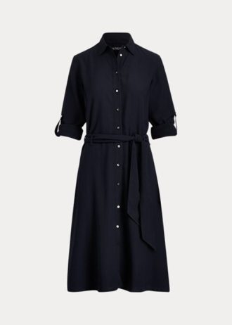 Lacivert Kadın Ralph Lauren Fit-and-Flaredress Elbise