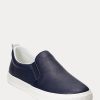 Lacivert Kadın Ralph Lauren Haddley Logo Deri Slip-On Spor Ayakkabı Lacivert Kadın Ralph Lauren Haddley Logo Deri Slip-On Spor Ayakkabı