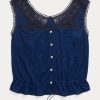 Lacivert Kadın Ralph Lauren Indigo Tığ İşi Kenarlı Atlet Gömlekler Lacivert Kadın Ralph Lauren Indigo Tığ İşi Kenarlı Atlet Gömlekler