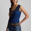 Lacivert Kadın Ralph Lauren Indigo Tığ İşi Kenarlı Atlet Gömlekler Lacivert Kadın Ralph Lauren Indigo Tığ İşi Kenarlı Atlet Gömlekler