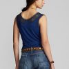Lacivert Kadın Ralph Lauren Indigo Tığ İşi Kenarlı Atlet Gömlekler Lacivert Kadın Ralph Lauren Indigo Tığ İşi Kenarlı Atlet Gömlekler