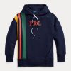 Lacivert Kadın Ralph Lauren Çizgili Polar Logolu Sweatshirt Lacivert Kadın Ralph Lauren Çizgili Polar Logolu Sweatshirt