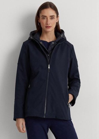 Lacivert Kadın Ralph Lauren Kapüşonlu Ceketler