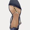 Lacivert Kadın Ralph Lauren Kate Nappa Deri Sandaletler Lacivert Kadın Ralph Lauren Kate Nappa Deri Sandaletler