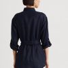 Lacivert Kadın Ralph Lauren Kemerli Keten Gömlekler Lacivert Kadın Ralph Lauren Kemerli Keten Gömlekler
