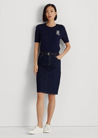 Lacivert Kadın Ralph Lauren Kot Etekler