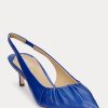 Lacivert Kadın Ralph Lauren Lolah Nappa Deri Slingback Topuklu Ayakkabı Lacivert Kadın Ralph Lauren Lolah Nappa Deri Slingback Topuklu Ayakkabı