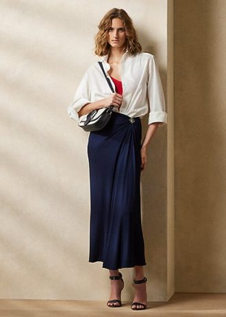 Lacivert Kadın Ralph Lauren Margarethe Jersey Etekler