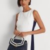 Lacivert Kadın Ralph Lauren Nappa Deri Orta Boy Farrah Satchel Çantalar Lacivert Kadın Ralph Lauren Nappa Deri Orta Boy Farrah Satchel Çantalar