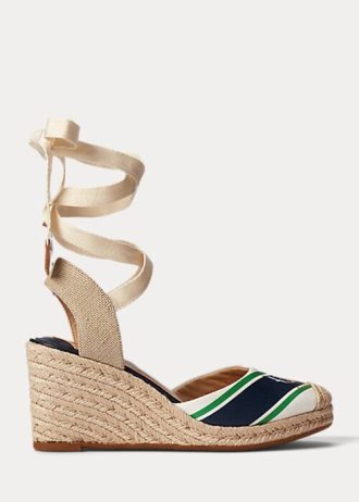 Lacivert Kadın Ralph Lauren Paislee Kanvas Espadril