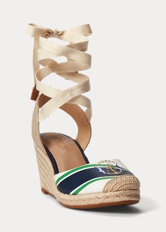 Lacivert Kadın Ralph Lauren Paislee Kanvas Espadril