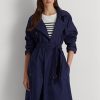 Lacivert Kadın Ralph Lauren Pamuk Karışımlı Twill Montlar Lacivert Kadın Ralph Lauren Pamuk Karışımlı Twill Montlar