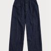 Lacivert Kadın Ralph Lauren Pamuklu-Keten Kot Geniş Paça Pantolon Lacivert Kadın Ralph Lauren Pamuklu-Keten Kot Geniş Paça Pantolon