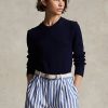 Lacivert Kadın Ralph Lauren Pamuklu Yuvarlak Yaka Kazaklar Lacivert Kadın Ralph Lauren Pamuklu Yuvarlak Yaka Kazaklar