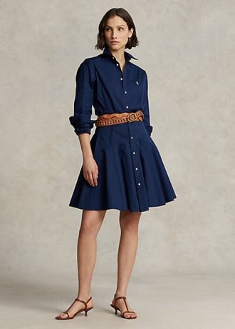 Lacivert Kadın Ralph Lauren Panelli Elbise