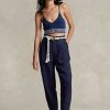 Lacivert Kadın Ralph Lauren Pileli Keten Karışımlı Twill Pantolon Lacivert Kadın Ralph Lauren Pileli Keten Karışımlı Twill Pantolon